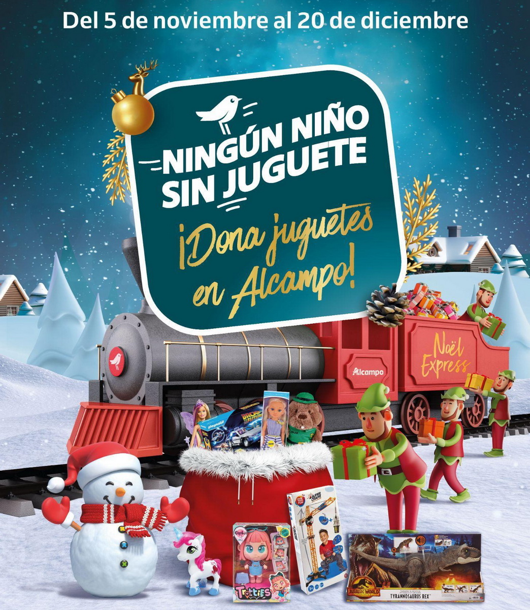 Alcampo recogerá juguetes nuevos en su campaña “Ningún niño sin Juguete”
